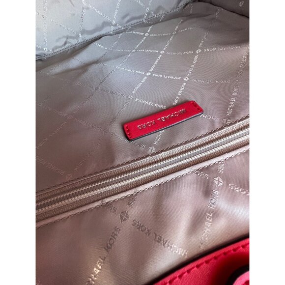 Michael Kors mercer medium graphic logo ombre print shopper tote bag coral reef - Picture 9 of 11